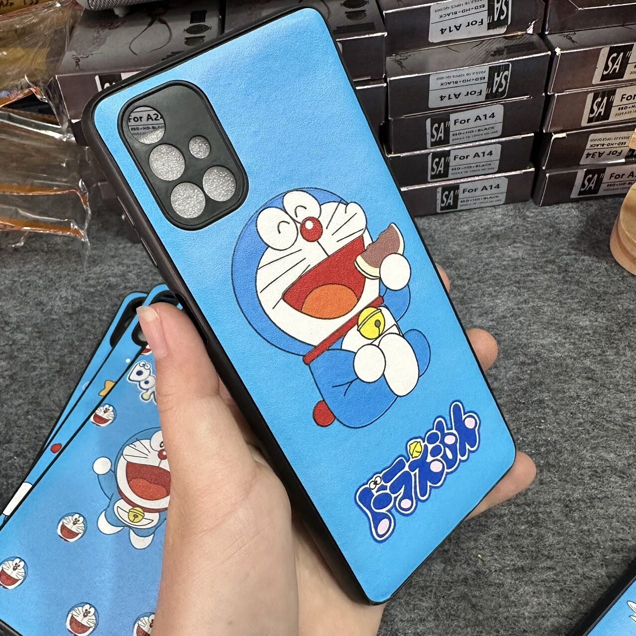 Case ốp lưng Samsung M51 dẻo Doremon siêu dễ thương bảo vệ camera
