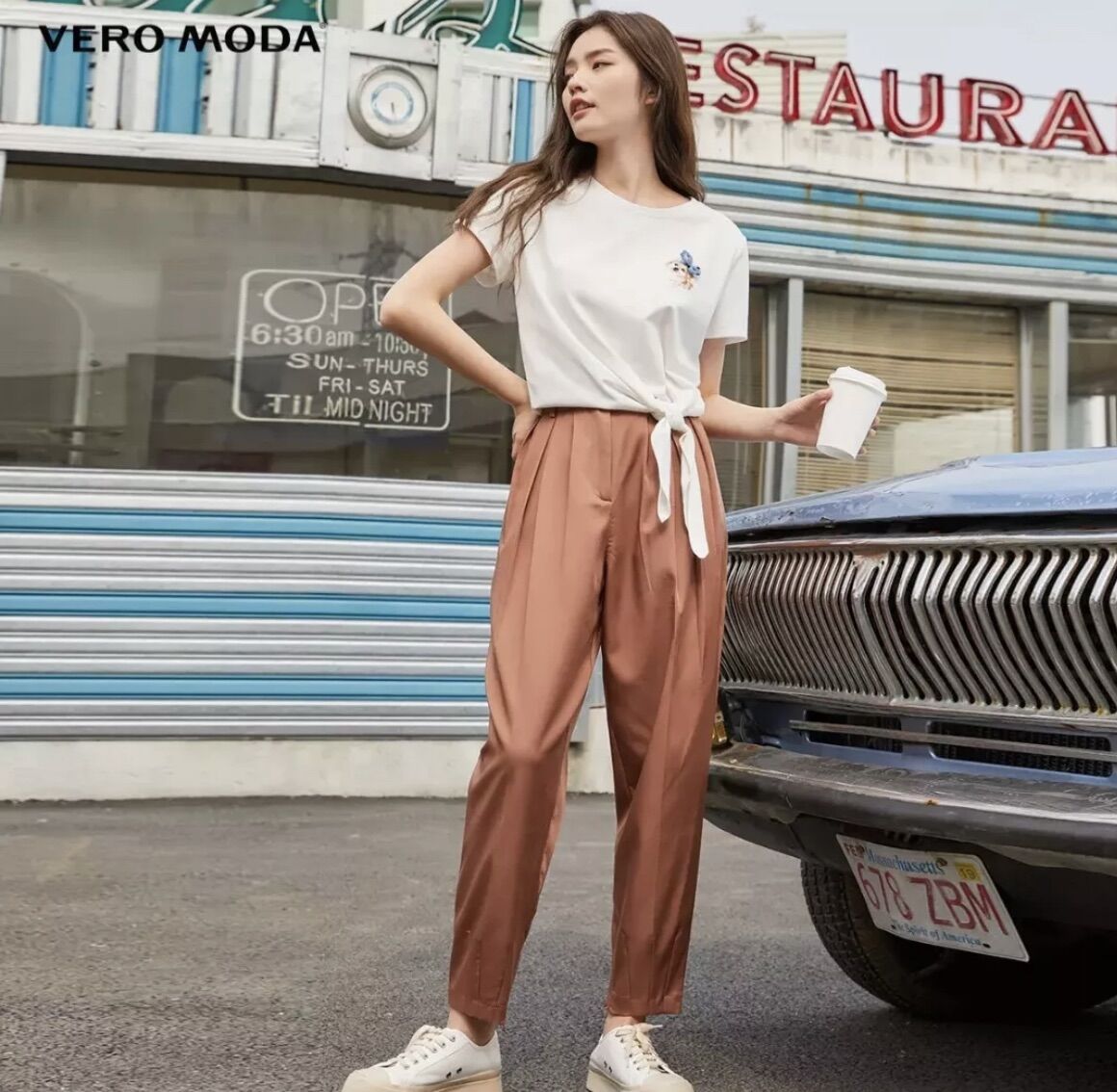 Vero moda quần thường ngày xếp ly new tem tag