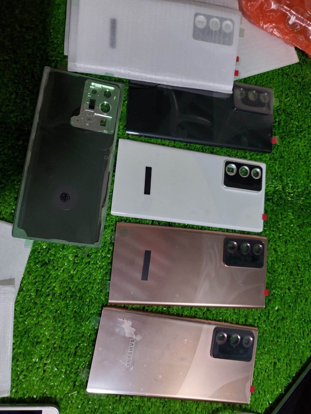 Nắp Lưng Zin new Note 20 ultra - Luôn kính camera - Sẵn keo ráp máu bao ôm khít đẹp