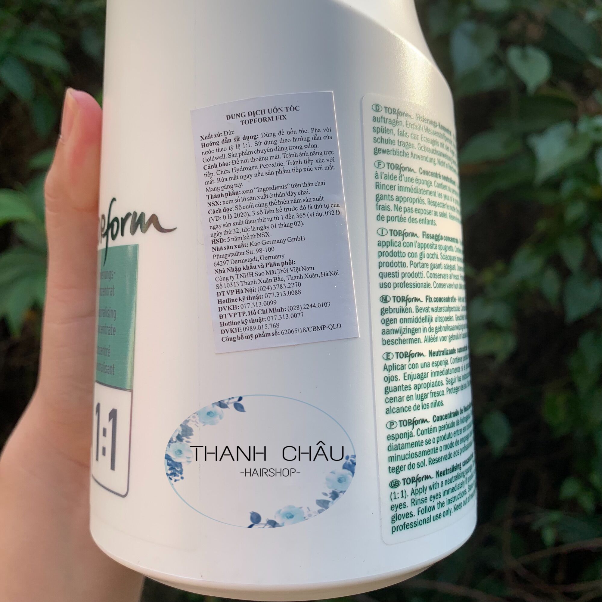 Thuốc uốn Goldwell Topform (uốn lạnh) 500ml +1000ml