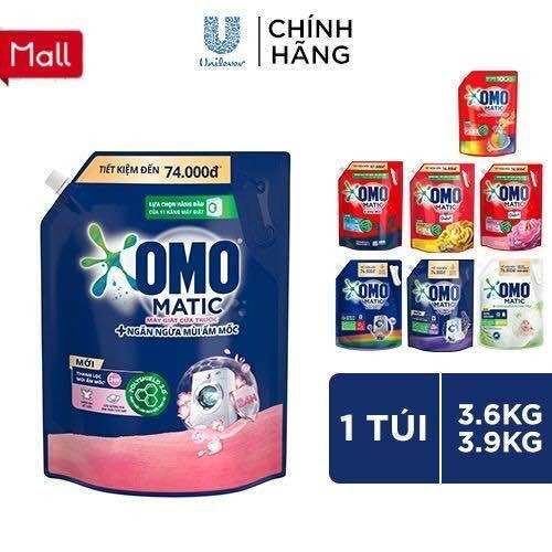 Nước giặt omo matic cửa ngang túi 3.6kg