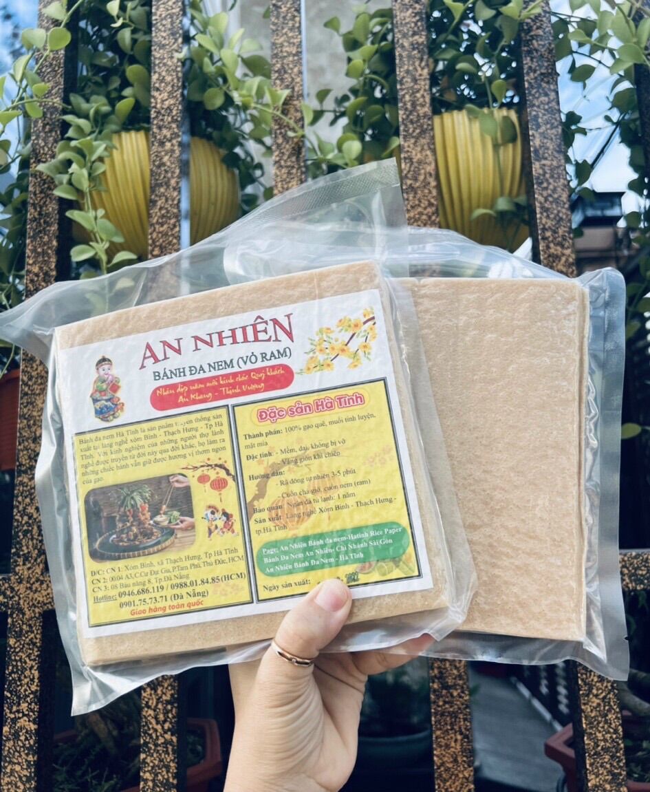Bánh Đa Nem An Nhiên - Vỏ Ram Hà Tĩnh Loại Đặc Biệt 0.5kg