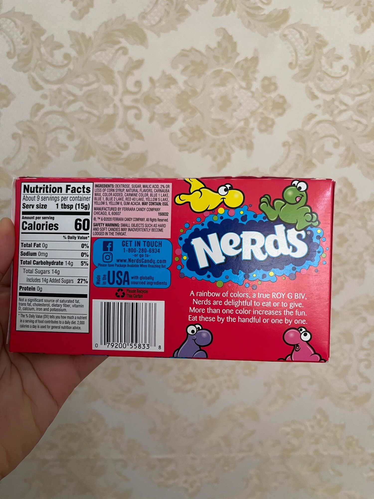🌈🌈🌈KẸO CẦU VỒNG NERDS RAINBOW