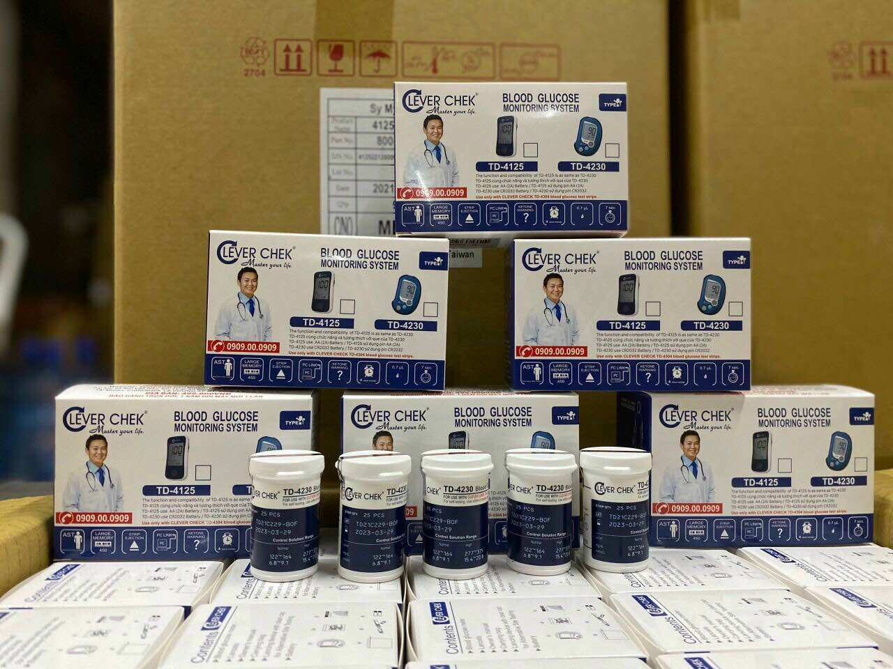 Que thử đường huyết CLEVER CHECK hộp/25