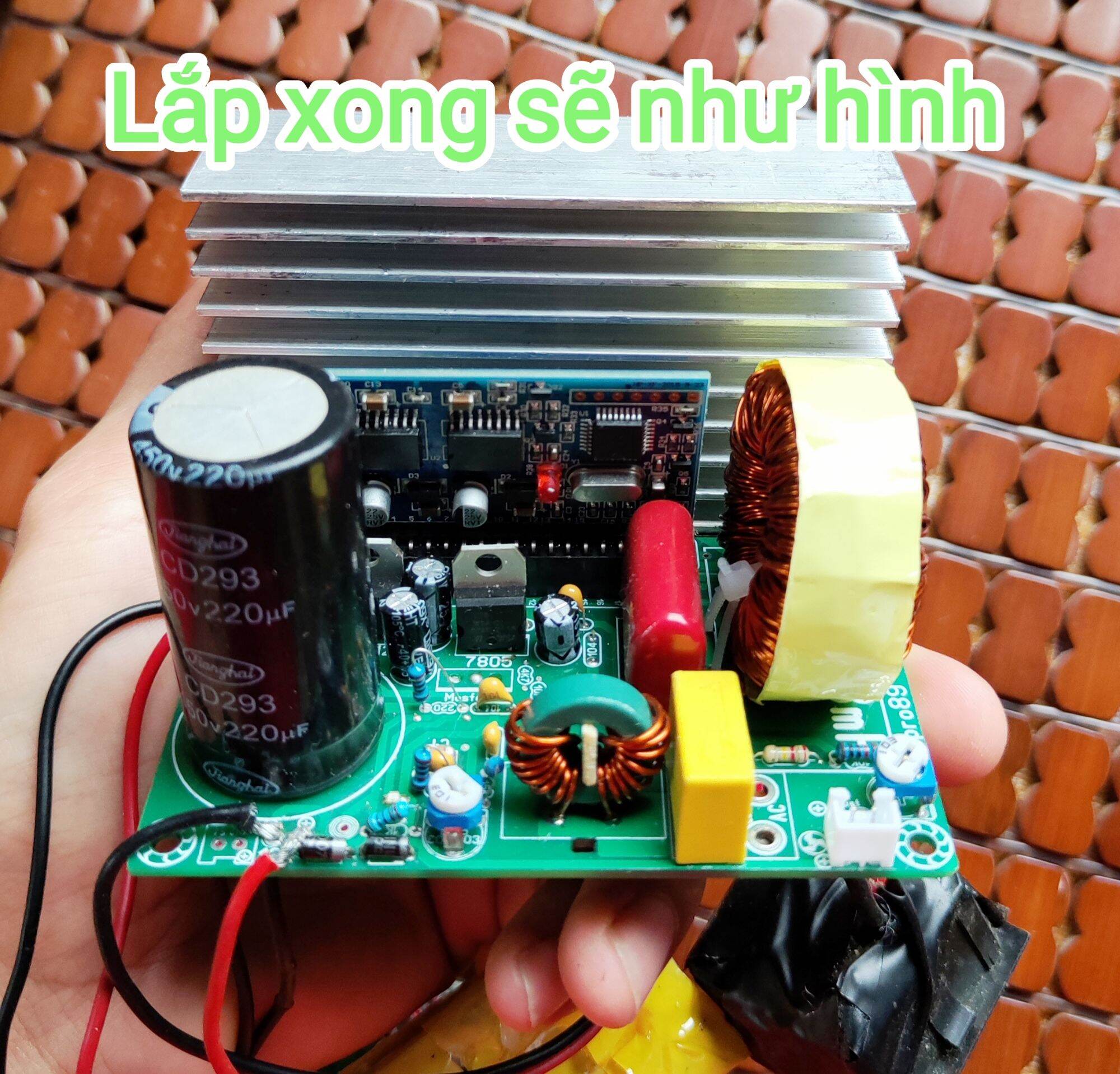 Pcb mạch cầu h sóng sine chuẩn 300 - 400v dc sang 220v ac