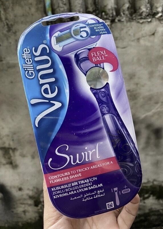 [Hcm]Dao Cạo Nữ Gillette Venus Swirl 5 Lưỡi Made In Usa Chinh Hang Xach Tay Đuc