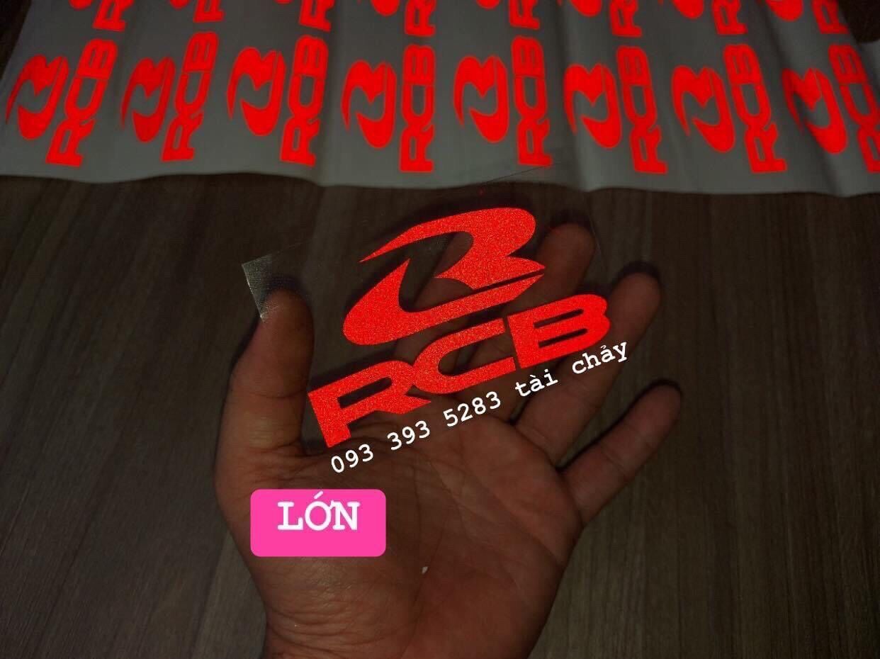 [ 1 TEM ] TEM PHẢN QUANG RCB LỘT ĐƯỢC DÁN MỌI VI TRÍ