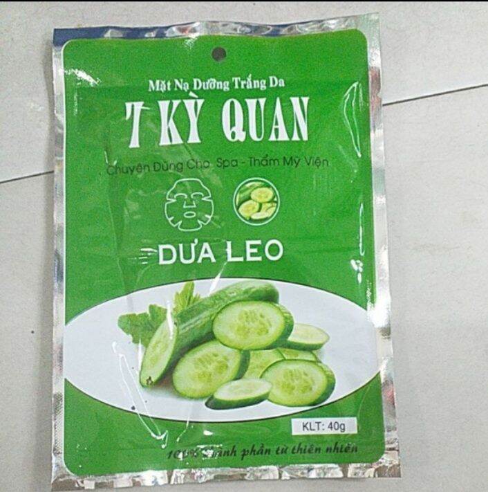 Miếng đắp mặt lạ mát ngọc trai, nha đam, dưa leo
