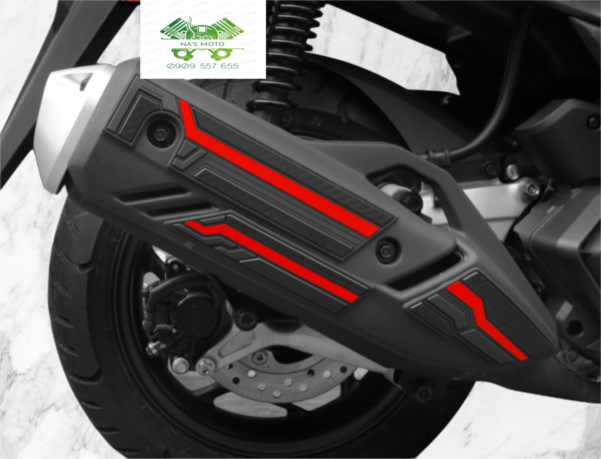 Miến dán bảo vệ ốp pô pcx 160