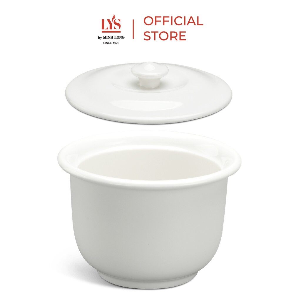Thố chưng yến 0.88 lít - gốm sứ Mình Long