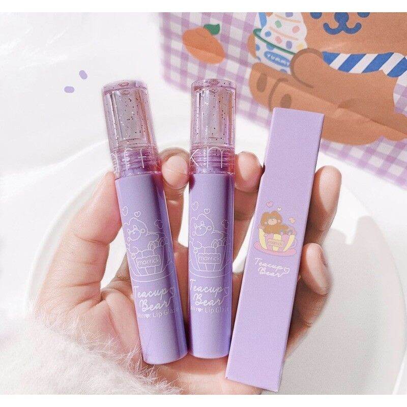 [Hcm]Son Kem Lì Maffick Gấu Ôm Cốc Vỏ Tím / Son Kem Lì Maffick Velvet Tint