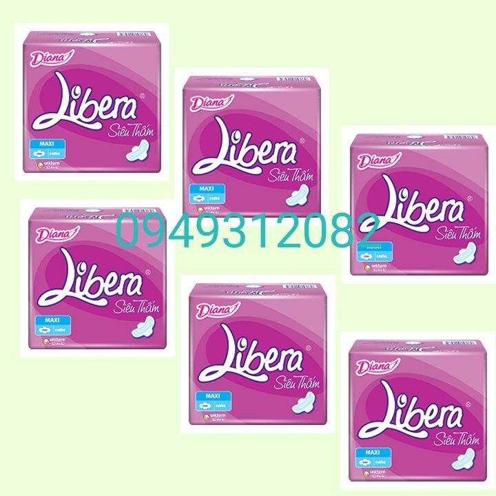 Combo 6 gói BVS Diana Libera ST dày có cánh