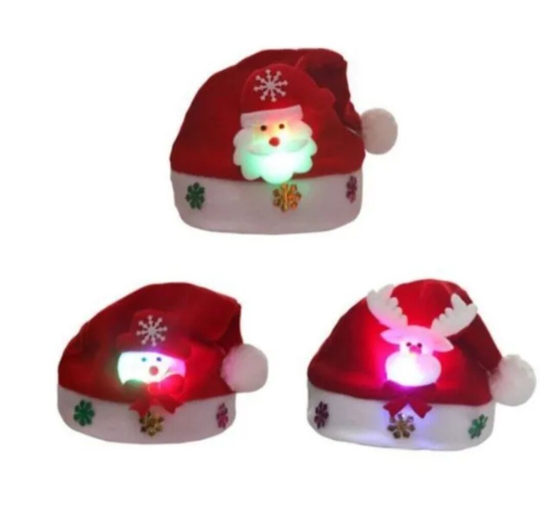 Nón noel có đèn người lớn/ trẻ em