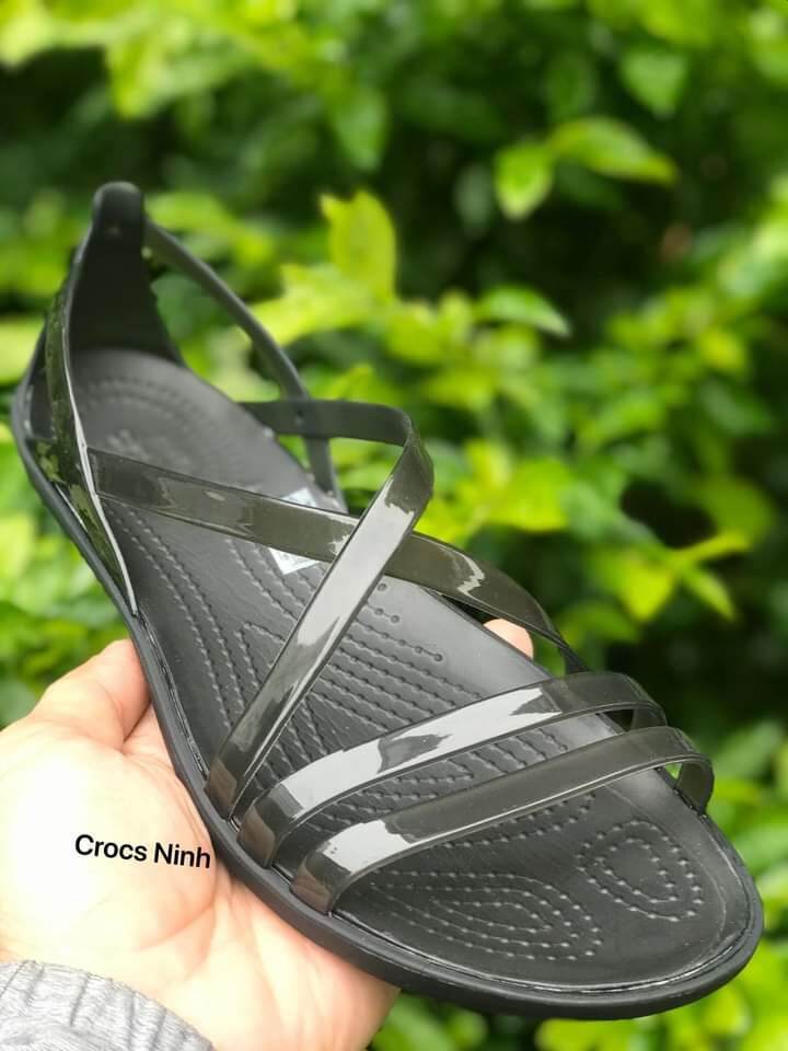 sandal crocs strappy Sandal đế bệt dép có quai thời trang xuất khẩu  sandal crocs Nam nữ.Crocs Ninh