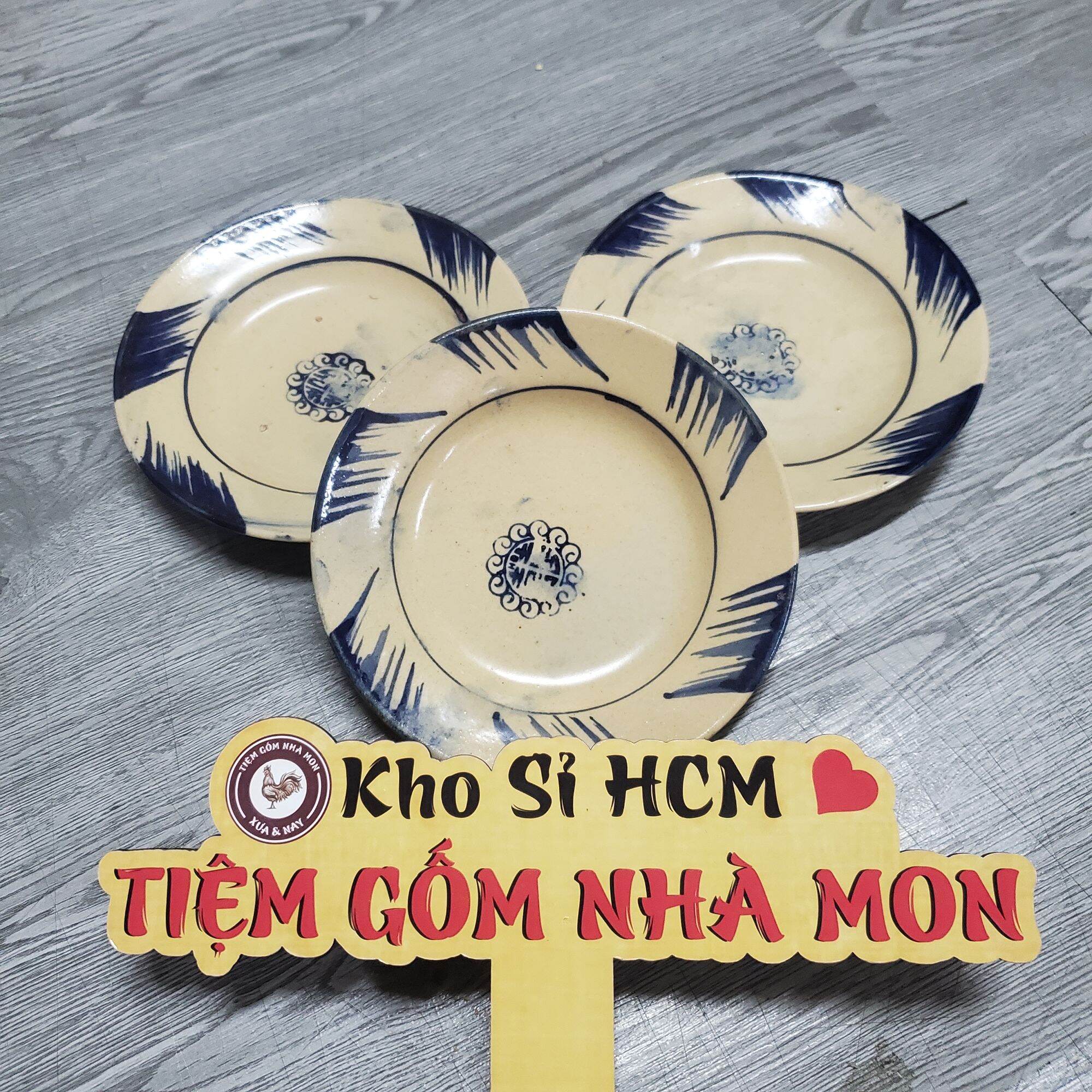 COMBO 3c~5c 🍜DĨA NHỎ 🍝8inch Mẫu Phết GỐM XƯA