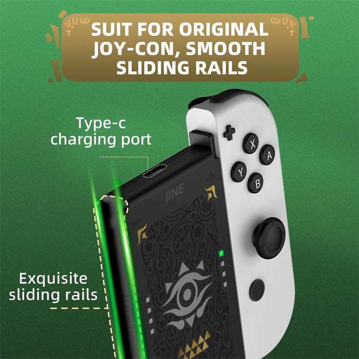 Joy Con Charging Grip for Nintendo Switch from Iine Brand