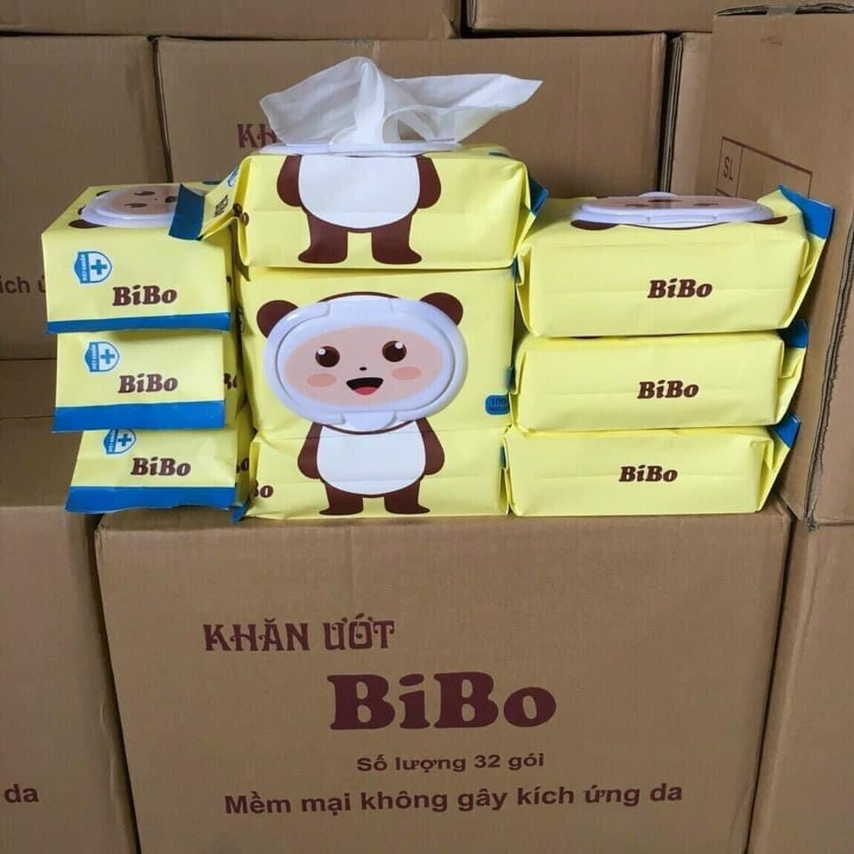 Khăn giấy ướt bibo không mùi 100 tờ