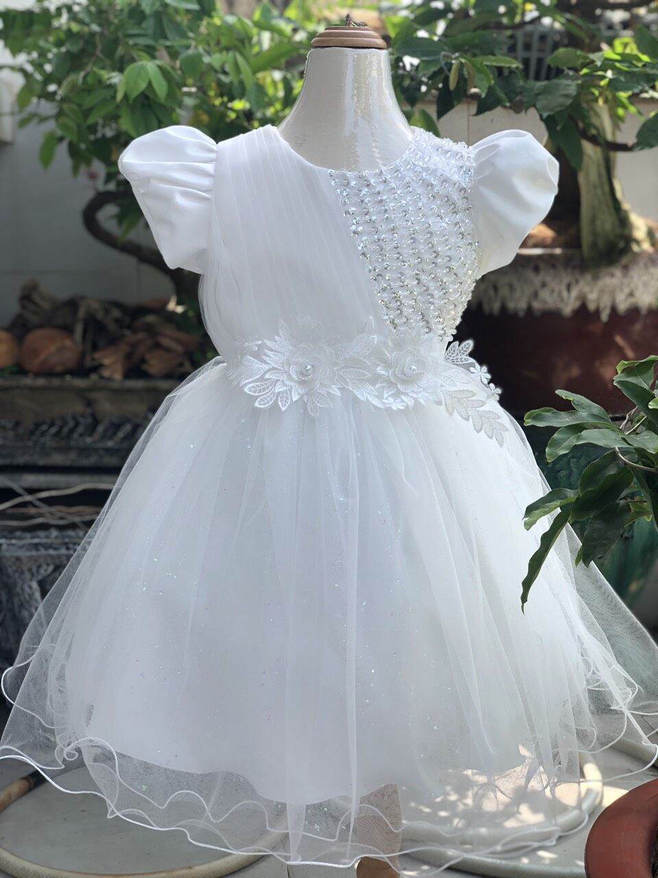 Dam Cong Princess Little Girl's Sequins and Handmade Stones with a Luxurious Design Waistband - 2