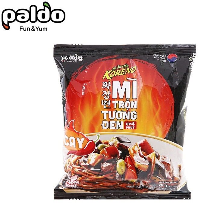 Mì Trộn Tương Đen Koreno Cay Dùng Chay Được