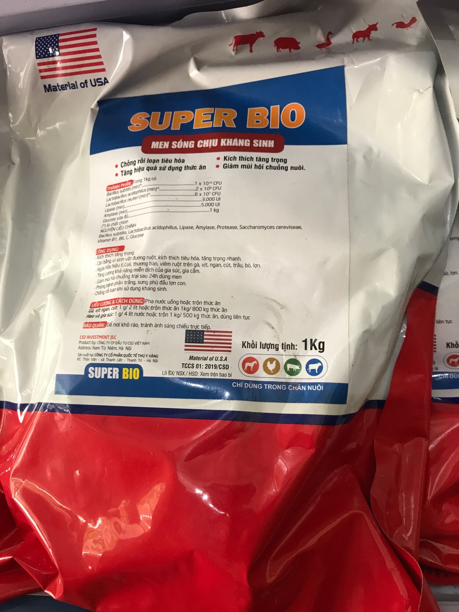 Combo 3kg men tiêu hoá chịu kháng sinh