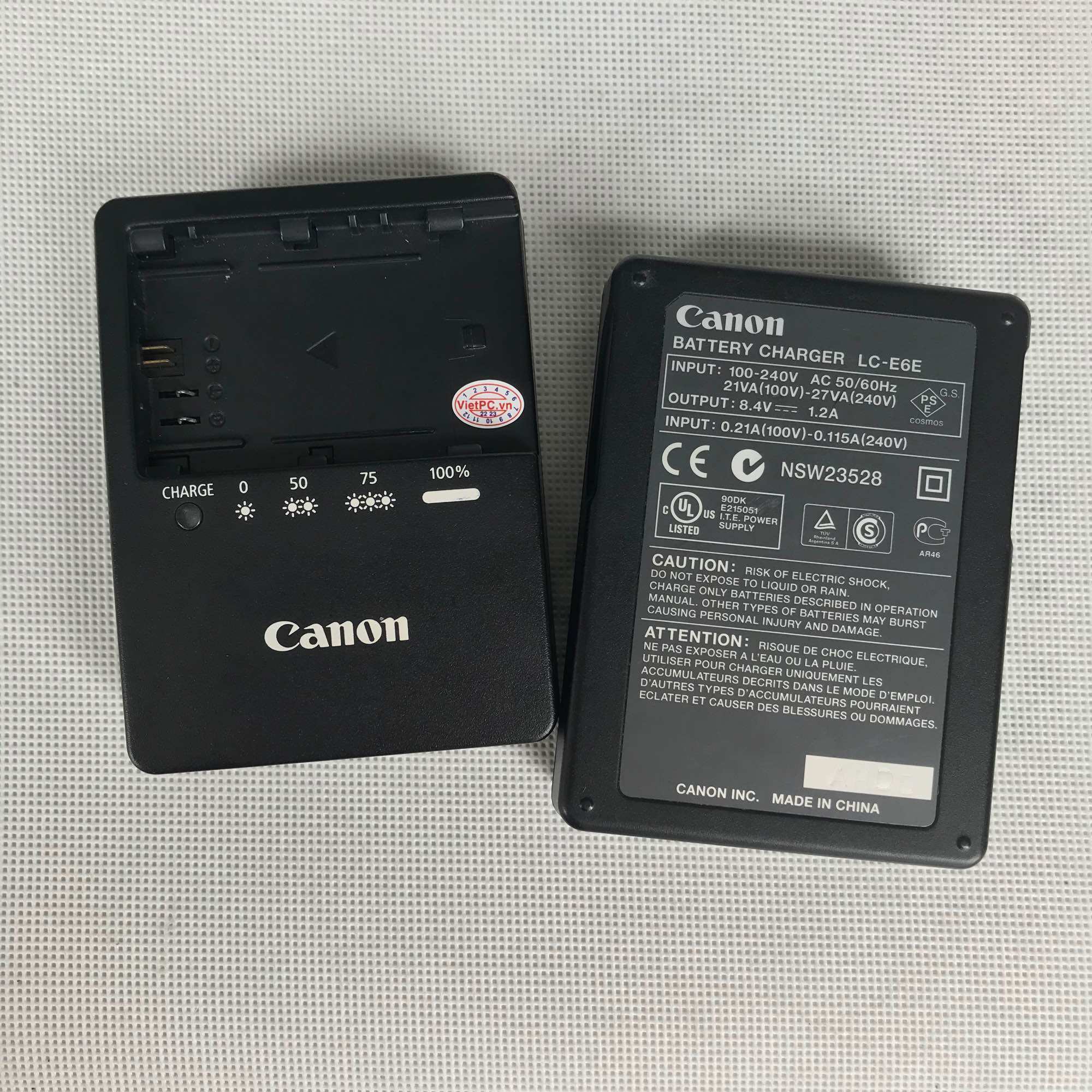 SẠC PIN CANON LP-E6 HÀNG ZIN, BÓC MÁY 100%