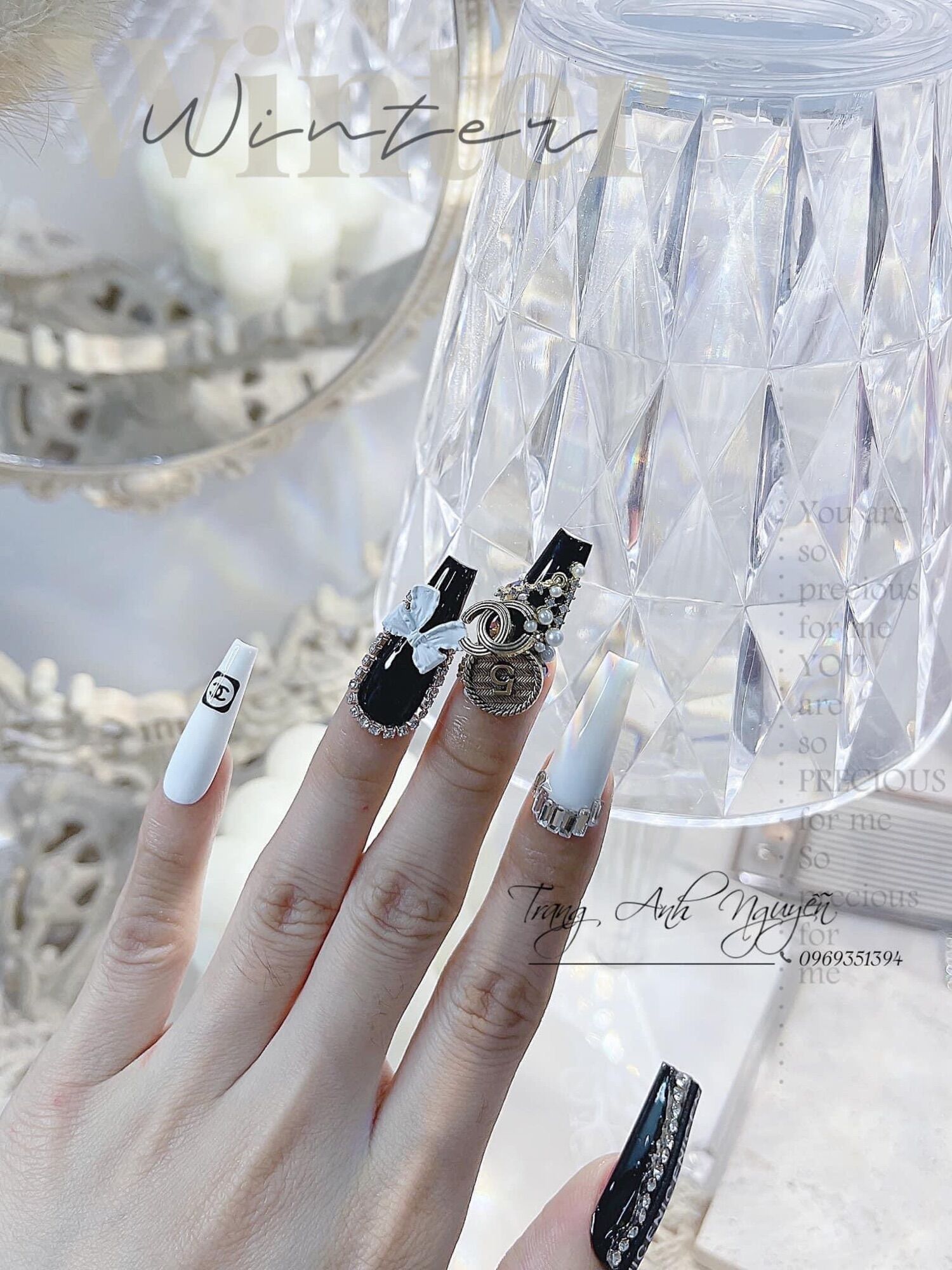 Charm đồng phụ kiện trang trí móng (1 cái )