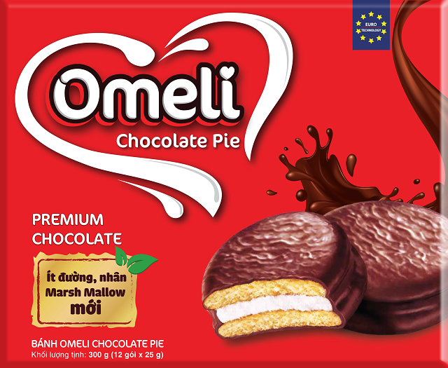 Bánh Chocolate pie vị Marsh mallow Gói 200gr (10 cái/tui)