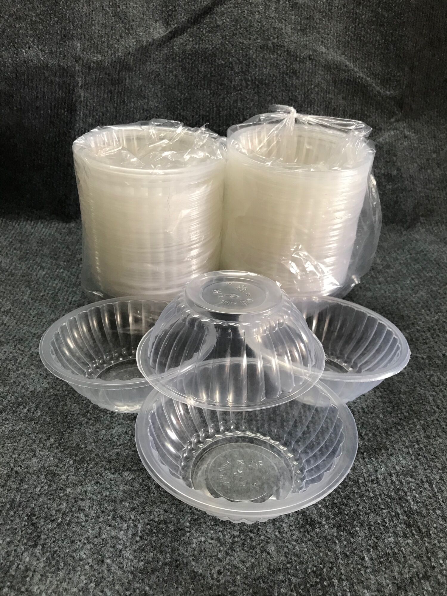 Lố 50c chén cơm 302 trong suốt dùng 1 lần