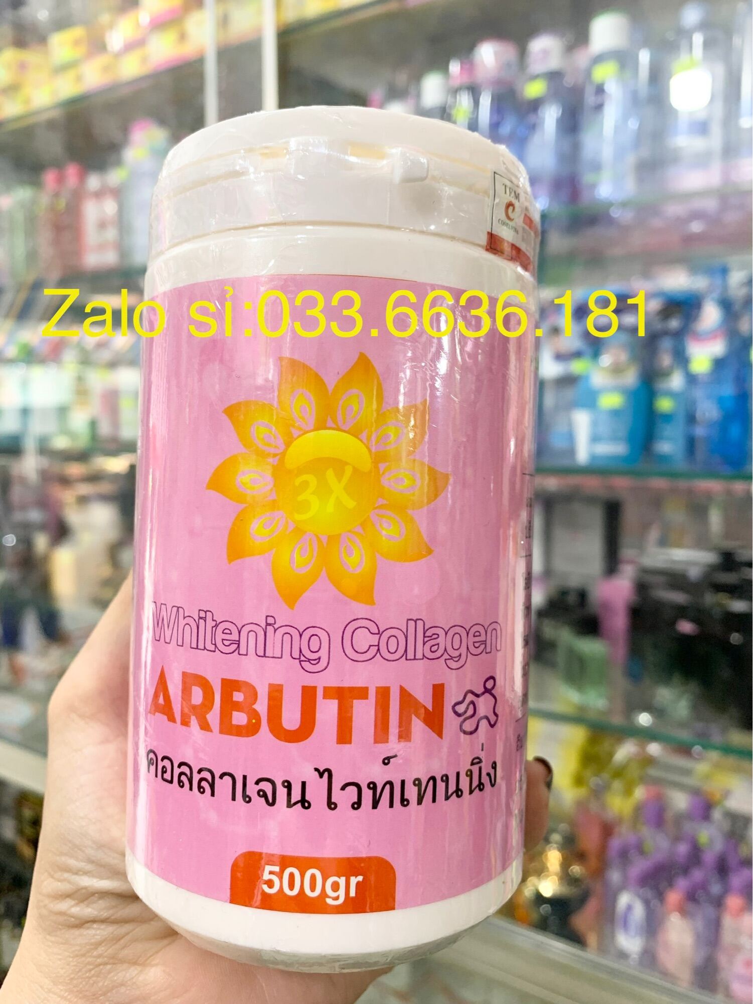 [Hoàn tiền 20%] hủ kem kích trắng arbutin 3c3 hủ lớn 500g hàng Thái Lan ( hủ màu Hồng)