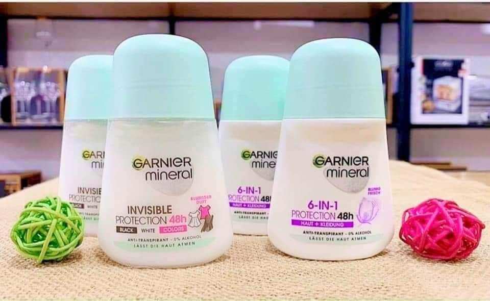 Lăn khử mùi GARNIER MINERAL (bản dẹt mới) -