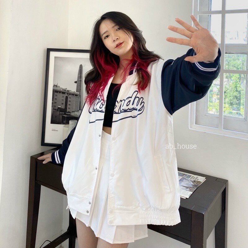 Áo khoát dù in kiểu Bomber K090