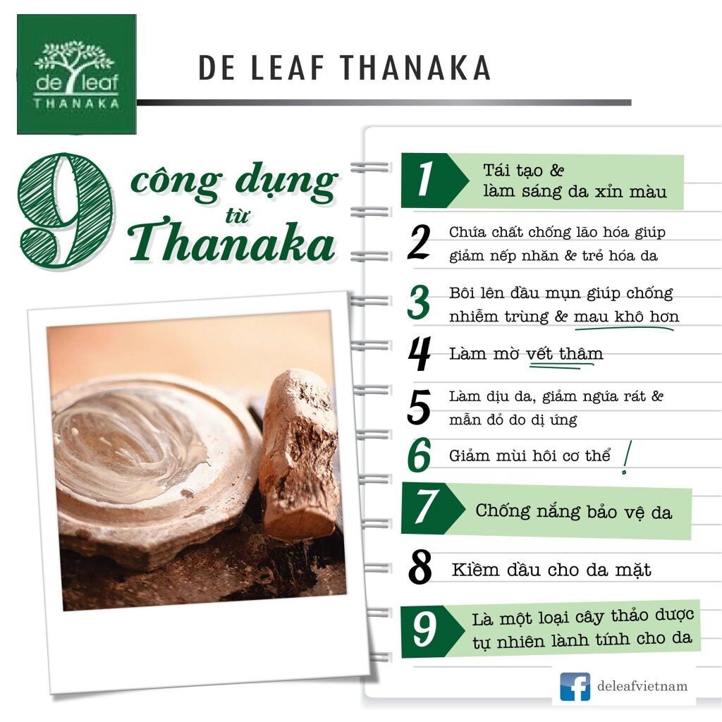 PHẤN LẠNH DƯỠNG DA- KIỂM SOÁT DẦU DE LEAF THANAKA THÁI LAN 80G ( TẶNG 1 NẠ CỪU )