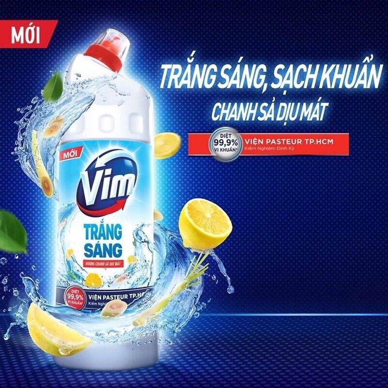 Chai Vim tẩy bồn cầu chanh sả 450ml