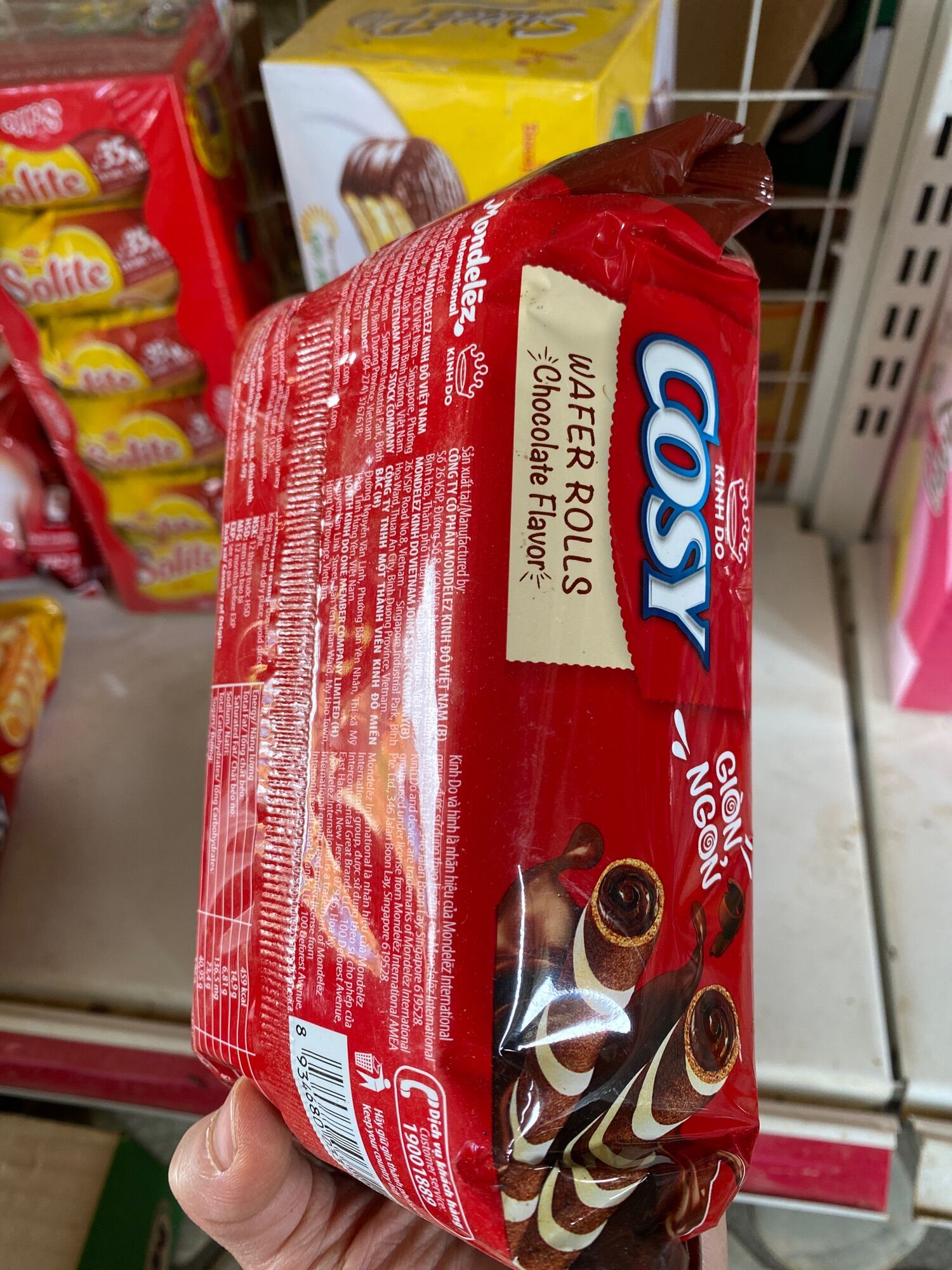 Bánh quế kem vị sô-cô-la