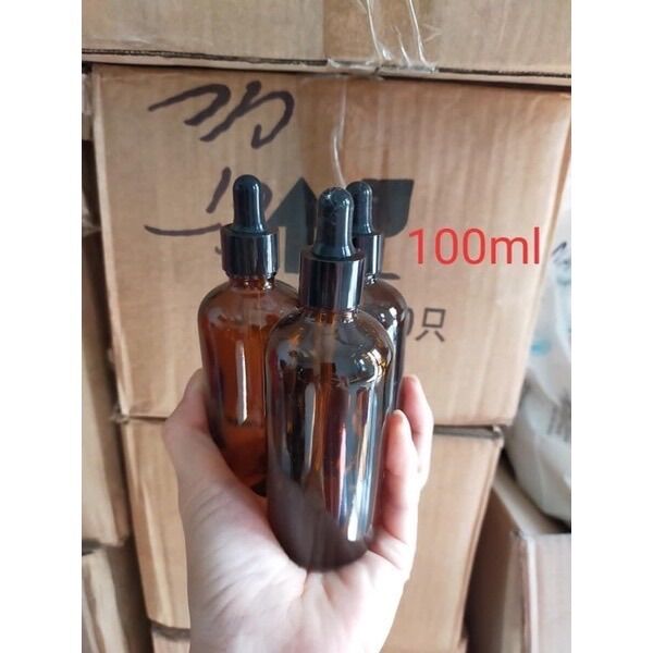 Chai thuỷ tinh 100 ml nâu
