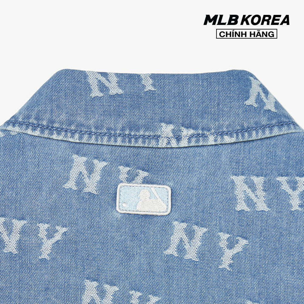 MLB - Áo sơ mi denim unisex Classic Monogram Jacquard 3ADRM0141-50BLL