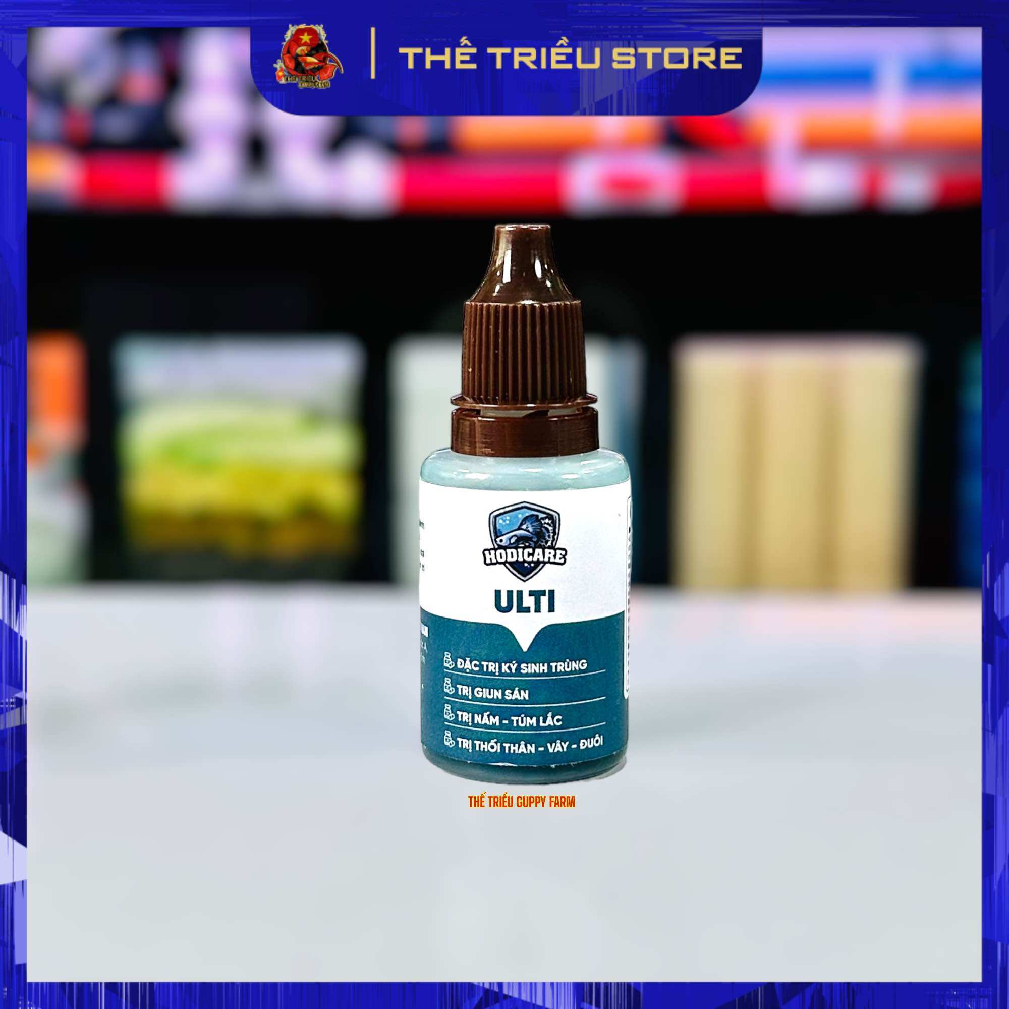 Crush - Healing - Ulti. Bộ 3 sản phẩm dưỡng cá ( Nấm, túm, lắc, lừ đừ, sổ giun sán, kí sinh trùng….)
