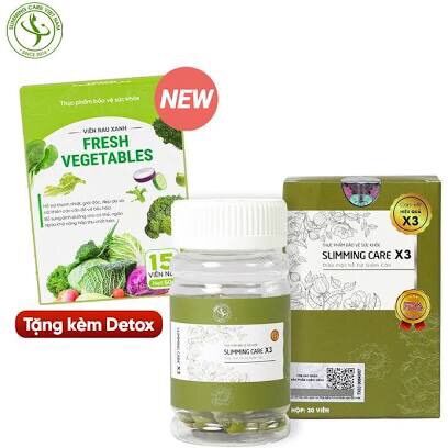 Viên thảo mộc slimming care X3 số 2 +detoc thảo mộc
