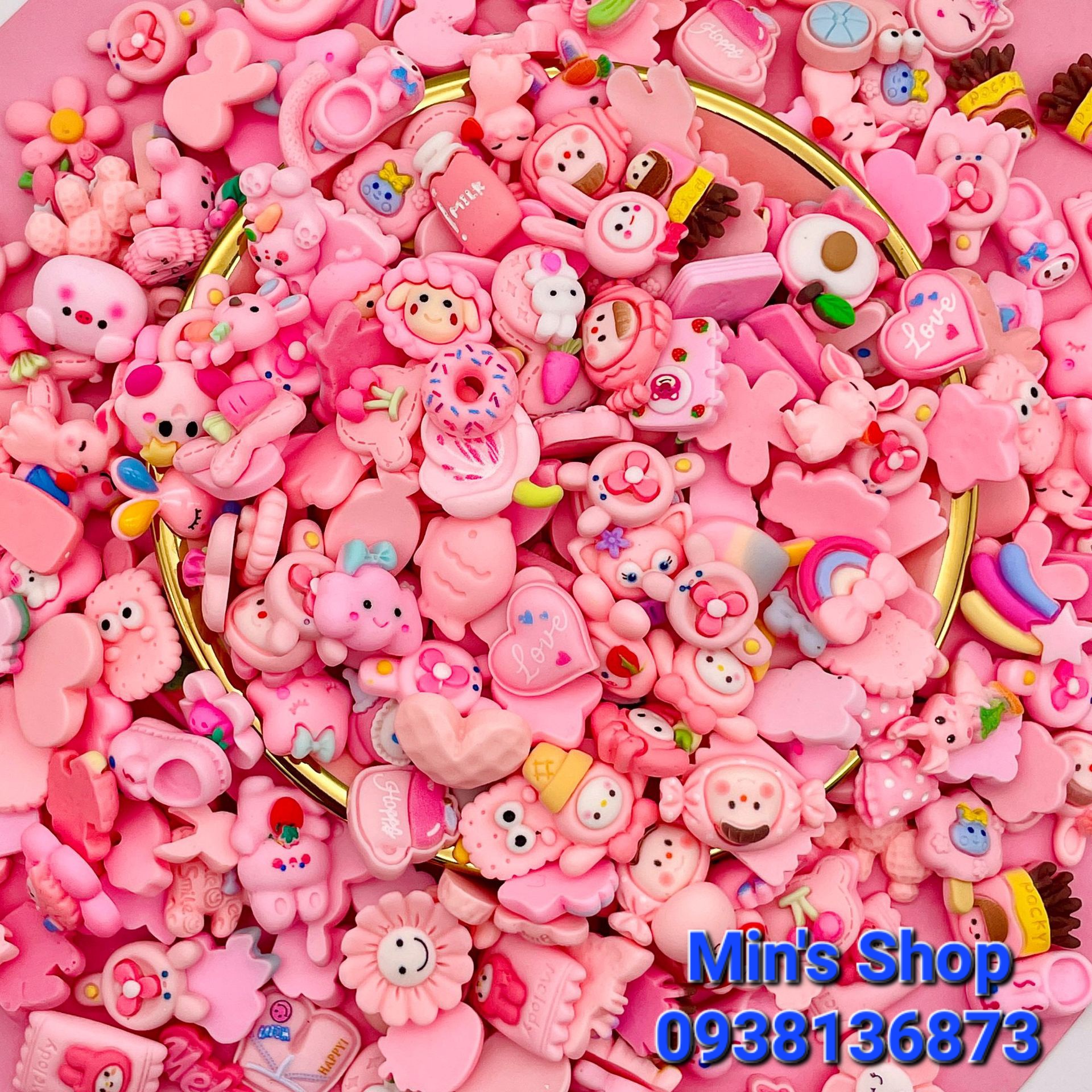 Set 100 charm theo tone màu (có trùng nhiều hình)