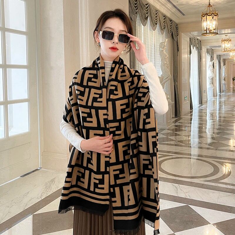 Khăn choàng giữ ấm- khăn thời trang 2 mặt