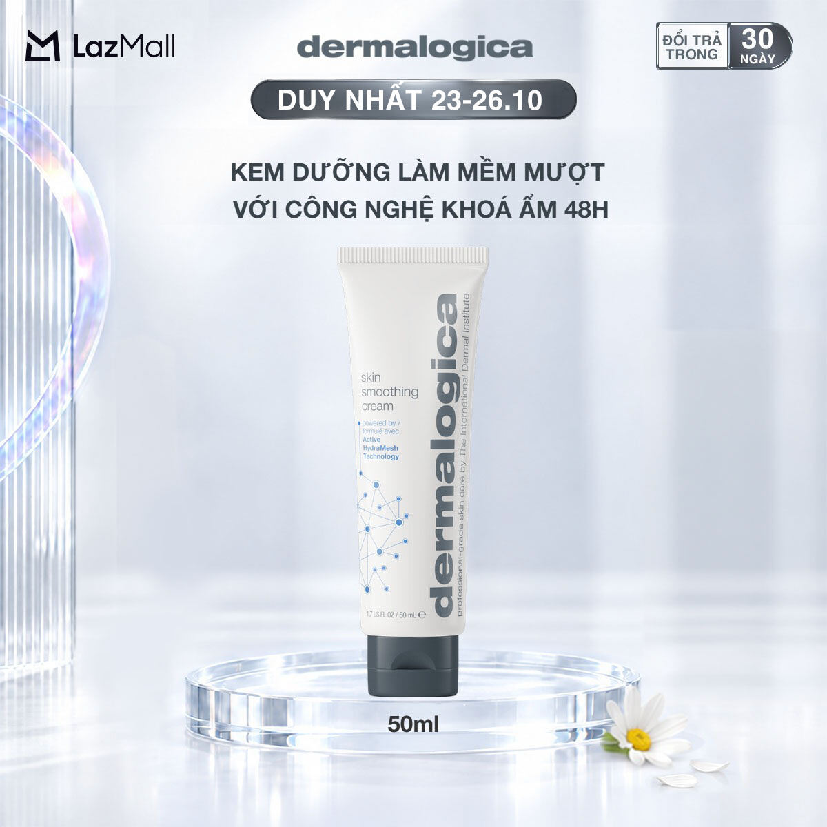Kem dưỡng ẩm Dermalogica Skin Smoothing Cream 50ml cấp nước 48h