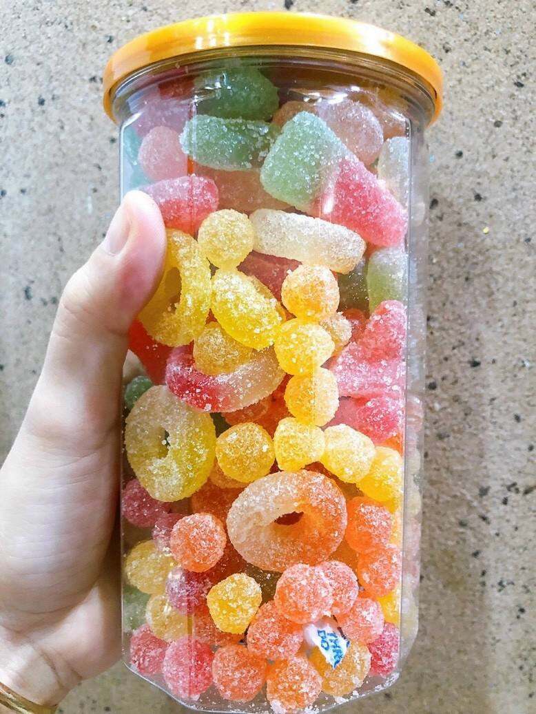 hũ pet-300g kẹo dẻo hương trái cây