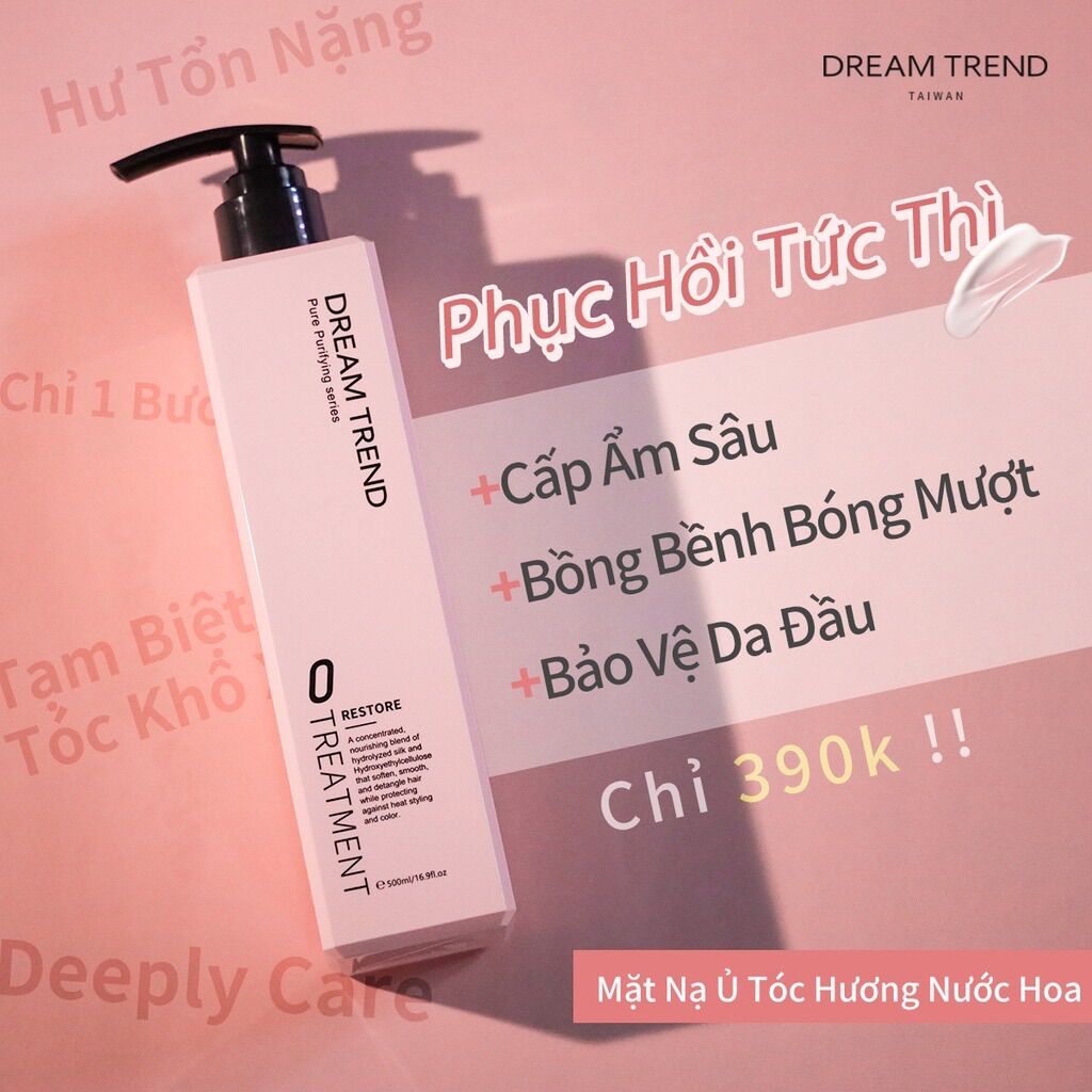 Dream Trend mặt nạ tóc ủ xả phục hồi tóc hư tổn