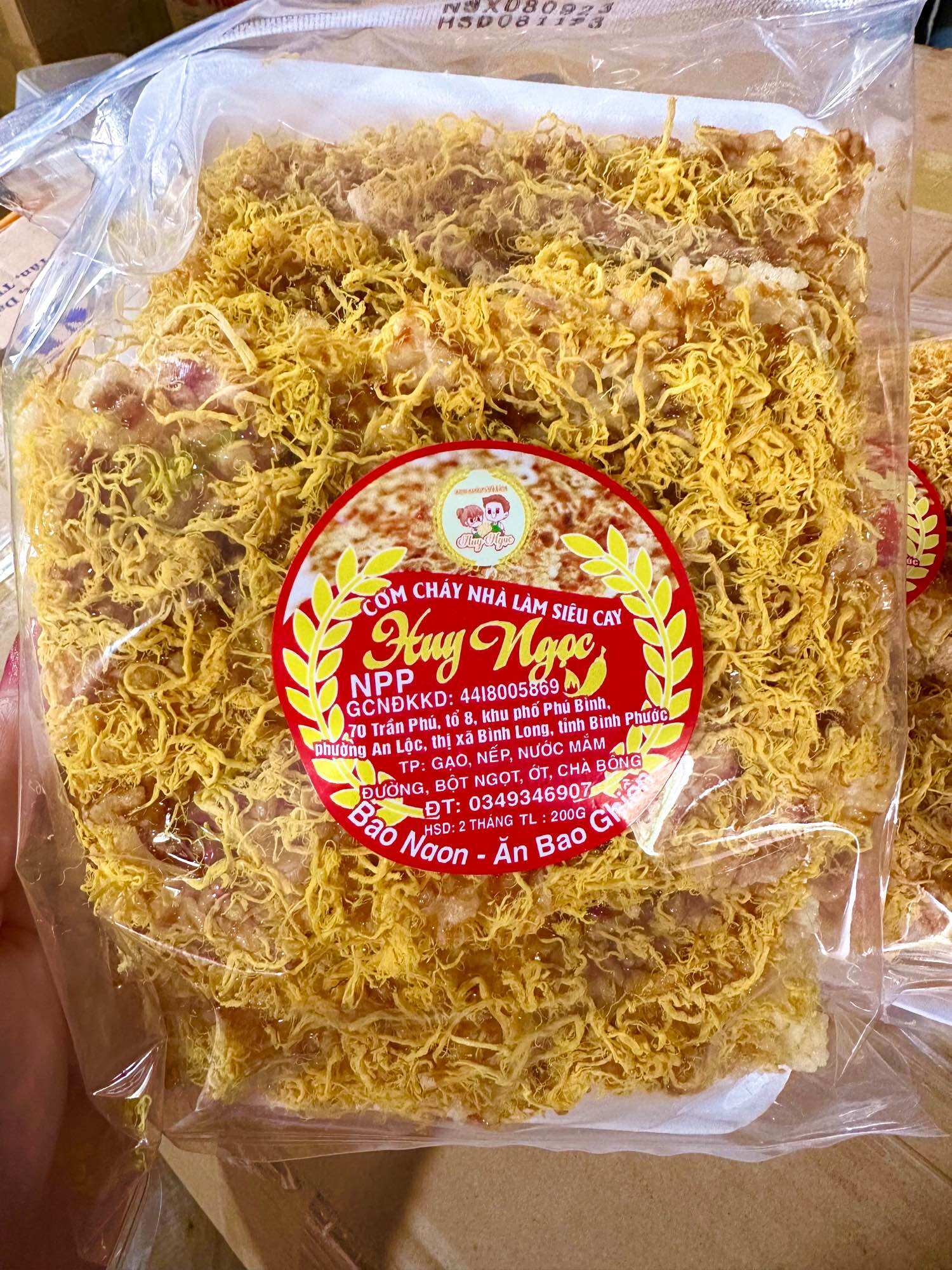 Cơm cháy sốt siêu cay chà bông ngon