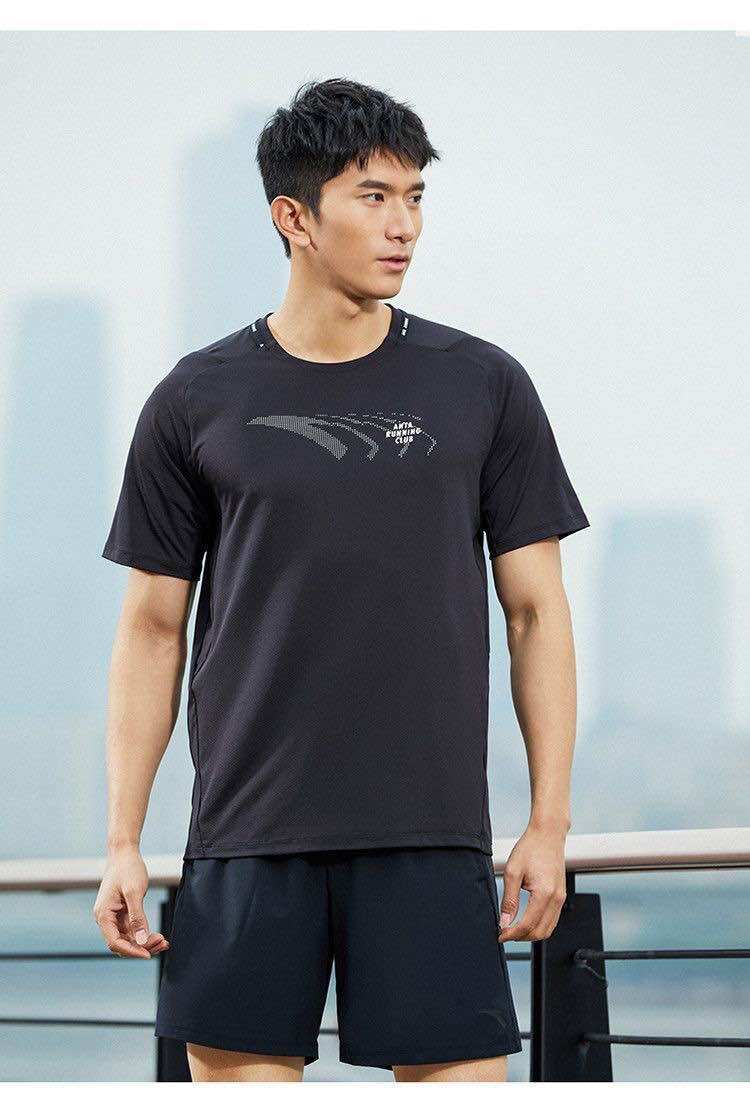 Set bộ thể thao cộc tay chạy bộ nam Anta