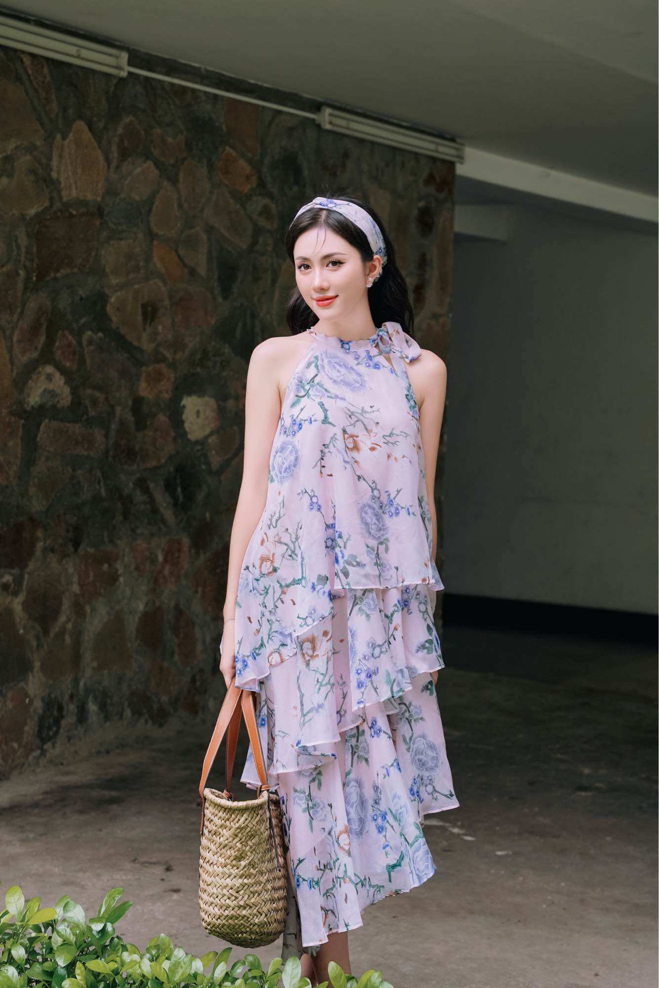 Váy yếm 3 tầng voan tơ