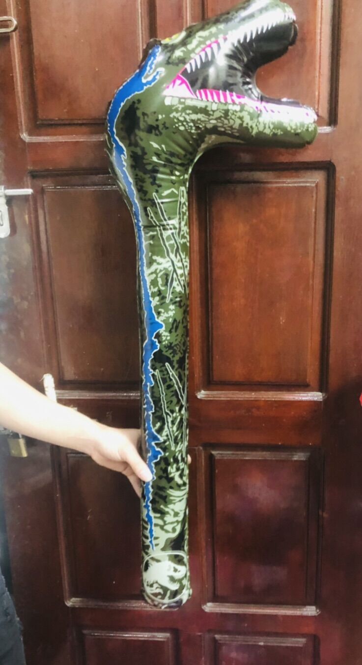 Set 2 bóng bơm hơi cao 90cm khủng long T-rex