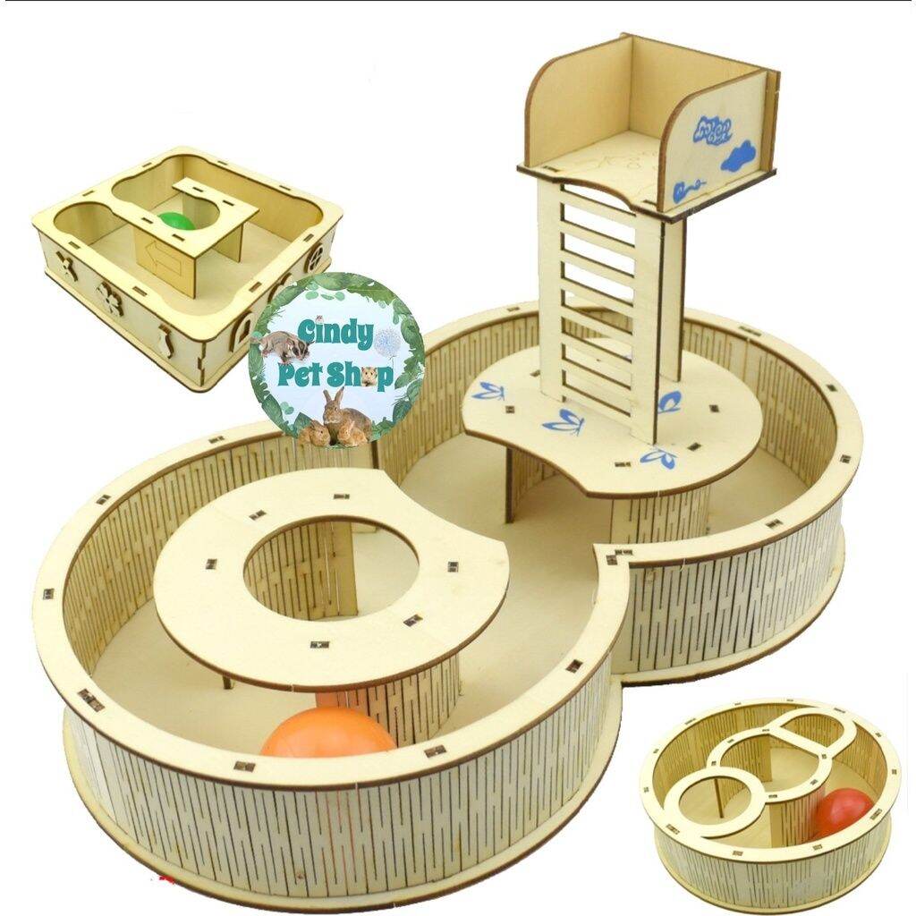 Mê cung lắp ráp gỗ ép đồ chơi cho Hamster