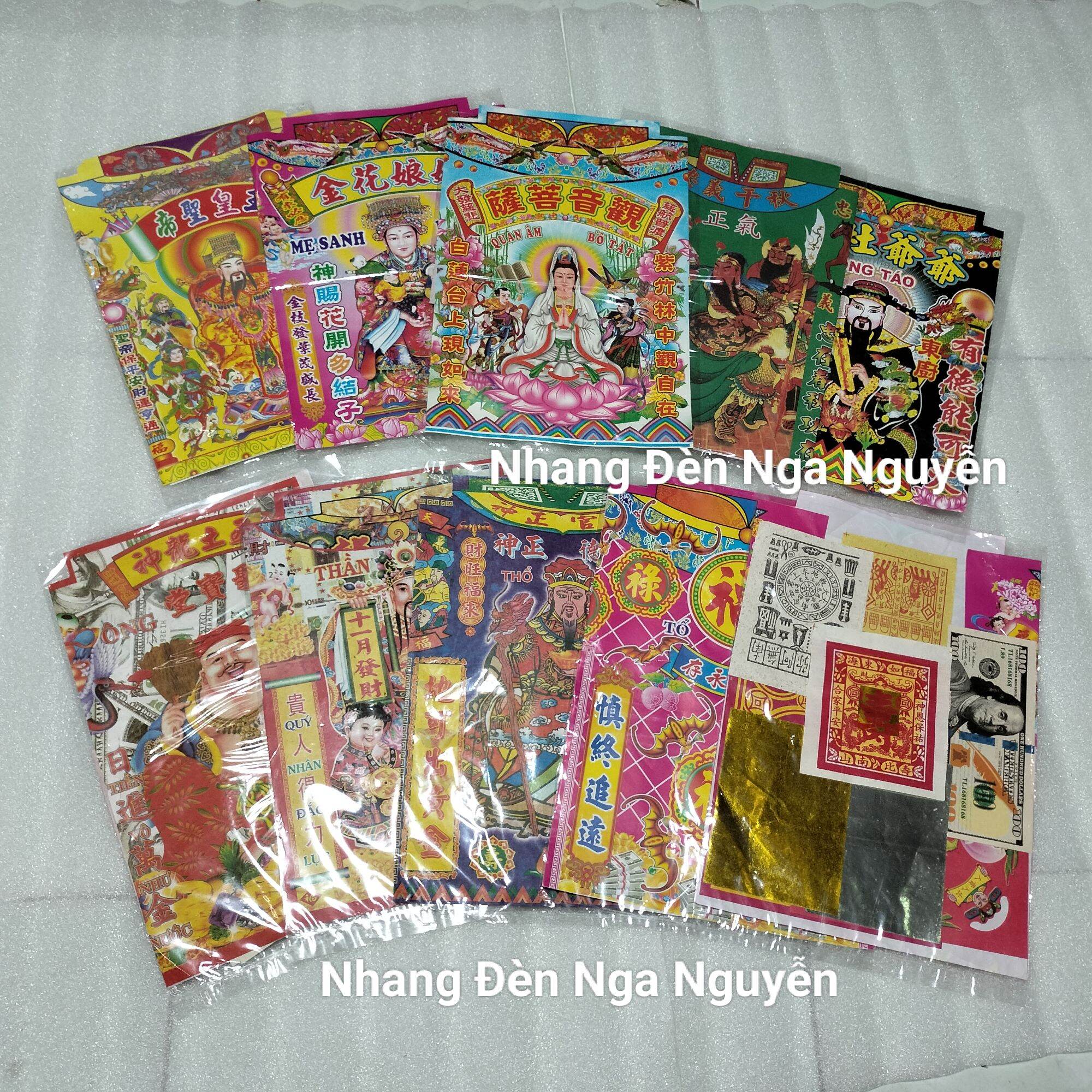 Bộ giấy cúng thần tài ông địa nhỏ