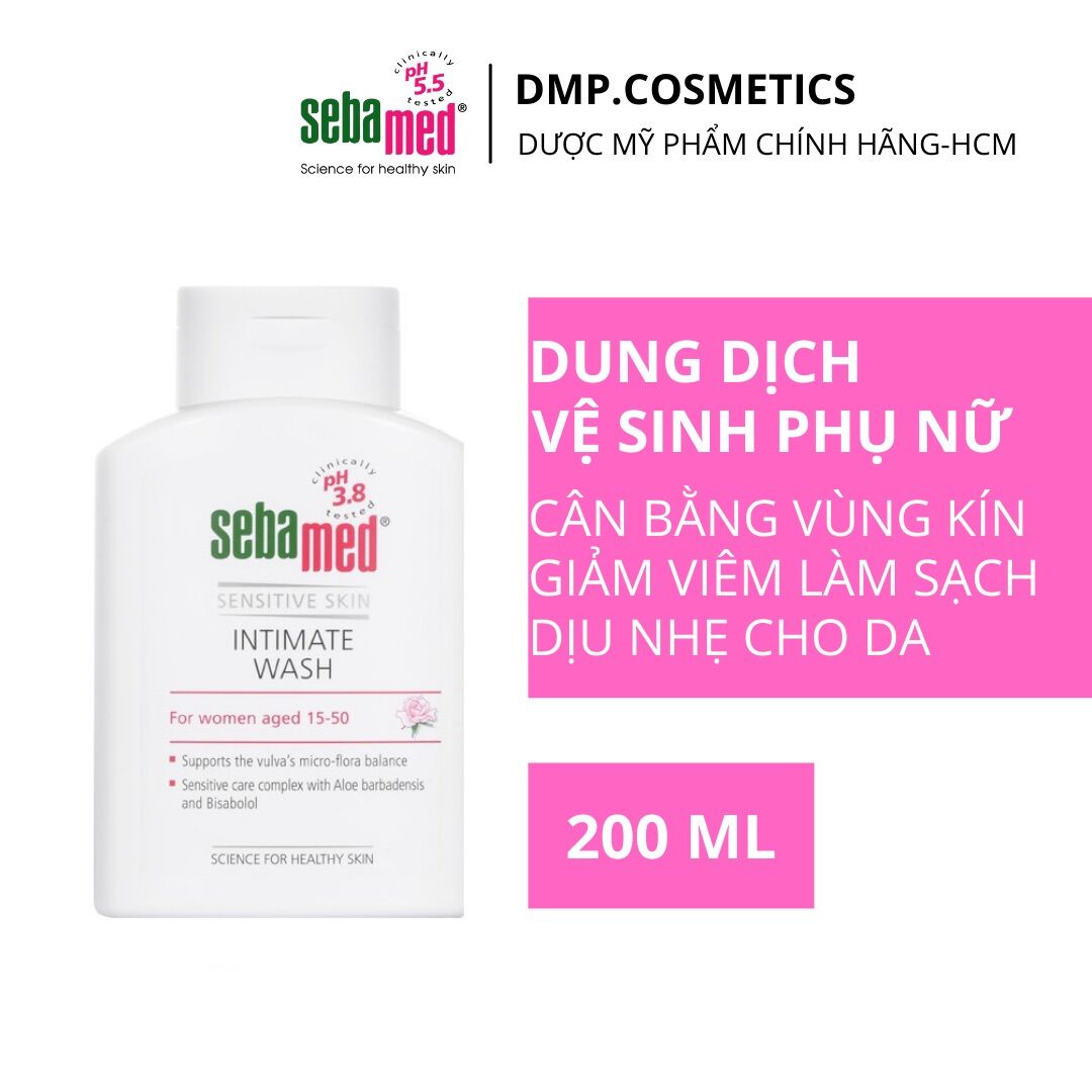 Dung dịch vệ sinh phụ nữ sebamed ph3.8 feminine intimate wash 200ml